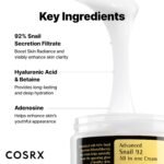 COSRX Snail Mucin 92% Face Moisturizer for Soft & Glowy Skin, 3.52 oz. | Lightweight Moisturing & Soothing Cream for All Skin Types, Korean Skin Care, Korean Moisturizer Face Cream - Image 5