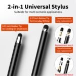 Stylus(10 PCS), Stylus Pen for Touchscreen iPad, 2-in-1 Universal Stylus | High Sensitivity, Rubber Tip, Metal barrel, No Charging, Compatible with iPad, iPhone,Tablets and Android Tablets Devices - Image 5