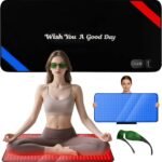 33"x17"Red & Blue Light Therapy Mat, 360 LEDs Infrared Light Pad for Body | Triple Wavelength Light (460nm+660nm+850nm) with 60W Power, Full-Body Design for Personalized At-Home Care - Image 2