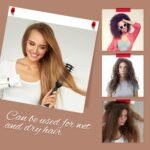 Patelai 3 Pcs Vent Hair Brush for Women Speed Blow Drying Pain-free Detangling Brush, Anti Static Easy Styling Bristles for Wet Thick Short Long Curly Straight Wavy Hair Drying Quickly (Black) - Image 6