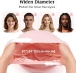 YFONG Silk Lined Bonnet for Sleeping Women Men, 22 Momme Mulberry Silk Cap | Soft & Breathable Bamboo Viscose Outer, Reduce Frizzy Tangled Hair, Stay on All Night, Adjustable Strap, For Curly Long Hair - Image 7