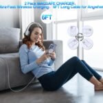 [Apple MFi Certified]Magnetic Wireless Charger for iPhone 17 16 15,2Pack 6FT 15W Apple Fast Mag-Safe Charger USB C Fast Charging Block for iPhone 17/17 Air/16/16 Pro/Pro Max/15/14/13/Plus/Pro/Pro Max - Image 8
