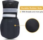 Dimicoo Breathable Dog Boots for Medium Large Dogs,Non-Slip Dog Shoes for Summer Hot Pavement,Lightweight Paw Protector Dog Booties for Outdoor & Indoor Hardwood Floors - Image 4