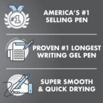 PILOT G2 Pen Stylus, Gray Barrel, 0.7 mm, Black Ink Pens, Pack of 2 - Image 4