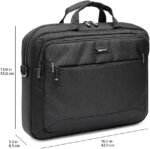 Amazon Basics 15.6 in Laptop Bag with Shoulder Strap and Handle, Large Capacity, Spacious Compartments, Black - Image 7