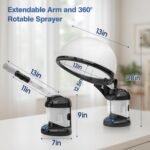 2 in 1 Hair Steamer for Natural Hair & Ozone Facial Steamer | 2-in-1 hair and facial steamer for deep conditioning natural hair and daily skincare,for Personal Care Use at Home or Salon - Image 10