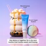 eos Flavor Lab Secret Menu Gift Set - Brown Sugar Boba Lip Scrub Exfoliator & 24H Moisture Super Balm, Limited-Edition Lip Treatment, Nourishing, 2-Pack - Image 4