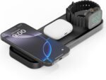 NOCO XGrid XDP3 3-in-1 Wireless Charging Station - iPhone, Watch & AirPods | MagSafe Compatible, Qi2 & MFi Certified, Weighted Metal Design, Includes 45W USB-C Wall Charger and 6.5-Foot USB-C Cable - Image 2