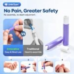 GT-600 Glucose Monitor for Pregnancy & Seniors, 100 Strips & Safety Lancets | Large Screen, 10-electrode precision, ±10% lab-grade accuracy, with travel case & control solution, home diabetes monitoring - Image 7