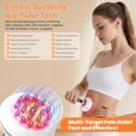 4-in-1 Lymphatic Drainage Massager Anti Cellulite Body Sculpting Device | Red Light Heat Vibration, Reduce Cellulite Stretch Marks Fat, for Belly Legs Arms Stomach Pain Relief - Image 5