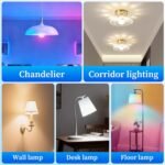 Meliya Smart Light Bulbs, Color Changing Smart Bulb Work with Alexa & Google Assistant, 2.4GHz WiFi Bluetooth LED Light Bulb, Dimmable & Timing,Music Sync,Voice Control,RGBWW A19, 9W 800 LM (2 Pack) - Image 9