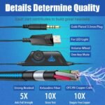 BENGOO G9000 Stereo Gaming Headset for PS4 PC Xbox One PS5 Controller, Noise Cancelling Over Ear Headphones with Mic, LED Light, 7.1 Surround Sound, Soft Memory Earmuffs for Nintendo Xbox Series X|S - Image 6