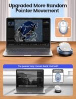 Vaydeer Undetectable Mouse Jiggler M4 Driver-Free Mouse Mover with Switch | No Software Needed, Silent Motor, Physical Movement, Keep Computer Awake, Remote Work and Office Use - Image 5