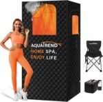 Portable Sauna Box for Home, 36"×36"×70.8" Personal Steam Sauna Tent, Black | 1200W 3L Steamer, Double Large Windows, 9 Heat Levels, 10–60 Min Timer & Remote, Multi-Layer Full-Body Sauna Tent - Image 2
