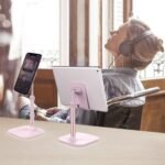 Doboli Cell Phone Stand, Valentine's Day Gifts for Teens Girls Boys Adults Women Men Mom Wife, Phone Stand for Desk, Phone Holder Stand Compatible with iPhone and All Mobile Phones Tablet, Pink - Image 8