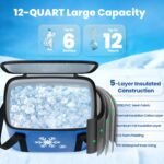 Ice Machine for Knee After Surgery with Inflatable Leg Elevation Pillow | Portable Cold Therapy Machine with Timer & Compression Pad for Hip and Knee Replacement Recovery - Image 3