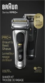 Braun Series 9 PRO+ Electric Razor for Men, 5 Pro Shave Elements & Precision Long Hair Trimmer, 6in1 SmartCare Center, Wet & Dry Electric Shaver for Smooth Skin with 60min Battery Runtime, 9517s - Image 11