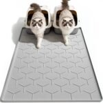 Garoopion Silicone Cat Litter Mat Large 40" X 28", Easy to Clean, Gray | Large Size Waterproof Silicone Mat with Raised Edges, Catch Litter, Protect Floor from Urine, Multi-Use for Dog/Sink/Kitchen - Image 2