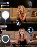 Desk Ring Light with Stand for Computer, 30 Modes Video Conference Lighting | Adjustable Desk Light for Video Recording, Zoom Lighting for Computer, Webcam, Podcast, Calls, Home Office, CRI 97.8 - Image 9