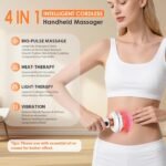 4-in-1 Lymphatic Drainage Massager Anti Cellulite Body Sculpting Device | Red Light Heat Vibration, Reduce Cellulite Stretch Marks Fat, for Belly Legs Arms Stomach Pain Relief - Image 3