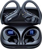 Active Noise Cancelling Wireless Earbuds Bluetooth Headphones 90 Hrs Playtime Ear Buds with Hi-Res Stereo Deep Bass Power Display Earphones with Earhooks Waterproof Transparency Headset Sports/Running - Image 2