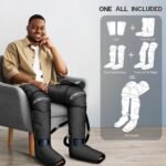 UMARMUNG Air Compression Leg Massager with Heat, Gifts for Men, Dad, Husband, Women, Mom, Wife, Her, Presents for Christmas, Mothers Day, Birthday, Valentine's Day, Works for Foot, Calf, Knee, Thighs - Image 4