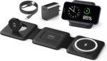 Fold Magnetic Wireless Charger for iPhone: Compact Charging Pad Fit Travel | 3 in 1 Charging Station for Magsafe Apple Watch iPhone 17 16 15 14 13 12 & Airpod - Charger Dock for Travel Bedside Office - Image 2