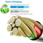 Apple MFi Certified 6Pack 3/3/6/6/6/10 FT iPhone Charger Lightning Cable | Nylon Braided Fast Charging Cable Compatible iPhone 14 Pro 13 mini 12 11 Pro MAX XR XS 8 7 Plus 6S SE, iPad - Image 4