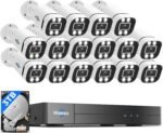 Hiseeu 16CH 3K Wired Security Camera System,16PCS 5MP CCTV Cameras | Smart Dual Light & Audio,Vehicle/Person Detection,5MP 16CH DVR,3TB HDD for Home 24/7 Outdoor Indoor Surveillance - Image 2