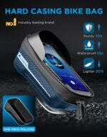 whale fall Bike Frame Bag Waterproof, 3D EVA Hard Shell, Bike Phone Holder | Top Tube Bag with TPU Touchscreen, Fits Phones up to 7", Adjustable Straps for Most Frames, Includes Rain Cover - Image 8