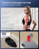 TENS Unit Muscle Stimulator for Back Pain Relief, Model SM9055 | 3-IN-1 TENS Machine, 36 Modes 20 Intensities, Portable Travel Home Use, 12 Pads for Back Shoulder Sciatica, Gift for Dad Mom - Image 7