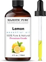 Majestic Pure Lemon Essential Oil for Diffuser - 4 Fl Oz | 100% Pure & Natural Ideal for diffuser use, aromatherapy, massage, soap making, candle making home fragrance - Image 2