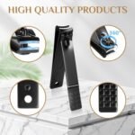 MINKINH Manicure Set Professional Nail Clipper Kit-26 Pieces for Men, Black | Stainless Steel Manicure Kit, Nail Care Tools with Luxurious Travel Case Nail Grooming Kit Gift for Husband Boyfriend Parent - Image 7
