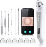 Blackhead Remover Vacuum, Black Head Remover for Face with Camera, Pore Vacuum for Men and Women, USB Interface Type Blackhead Remover Tools, 6 Suction Heads & 3 Adjustment Modes (Grey) - Image 2