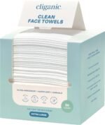 Cliganic Clean Face Towels XL, Disposable, Ultra-Absorbent, Hypoallergenic & Soft - Makeup Remover Dry Wipes, Pamper Your Face, Feel Fresh & Radiant, Hygienic Towelettes, for All Skin Types (50 Ct) - Image 2
