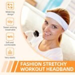 Headbands for Women 8PCS, Summer-Exclusive Elastic Non Slip Hair Head Bands | Sweatbands head bands for women's hair, Soft Running Fashion Headband for Men & Women for Working Out, Travel, Daily Use - Image 3