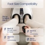 MIKO Shiatsu Foot Massager with Heat for Neuropathy & Plantar Fasciitis | Heated shiatsu feet massager, 5 intensity levels, deep compression & wireless remote, fits feet up to men's size 12 - Image 6