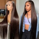 Azkiu20 Inch Chocolate Brown Human Hair Wig 13x6 Lace Front - Image 3