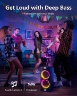 Philips X5206 Bluetooth Party Speaker - 14 Hours Play Time, Deep Bass, Party Lights, Karaoke Effects, Mic & Guitar Input, 80W Max Power, Black - Image 6
