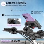 Bike Phone Holder, Handlebar Mount for Motorcycle, Scooter, Mountain, Ebike | Anti-Shake, 360° Rotation, Quick Lock, Secure Clamp for 4.5-7.0" Phones, Cell Phone Mount for Bicycle, E-Scooter, Motorbike - Image 3