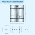 Dog Playpen - Foldable Metal Exercise Puppy Play Pen with 8 24x30in Panels - Indoor/Outdoor Pen with Door for Dogs, Cats or Small Animals by PETMAKER | Indoor/Outdoor Portable Pet Play Fence with 8 Durable Panels and Secure Door for Dogs, Puppies, Cats, and Small Animals - Image 7