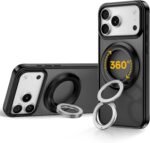 SYNCWIRE Magnetic Phone Ring Holder, for MagSafe Phone Grip Stand Kickstand | 360° Rotation, Double-Sided Magnet, Cell Phone Grip Finger Holder, for iPhone 17 16 15 14 13 12 Pro Max, MagSafe Accessories - Image 2
