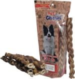 12" Jumbo Braided Bully Sticks for Large Dogs - Ultra Thick 3-Strand Twist (70g Average) - 100% Natural Grass-Fed Beef, Odor-Free - Long Lasting Dental Chews for Aggressive Chewers - Image 2