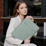MOSISO Laptop Case 13.3 inch, 13-13.3 inch Laptop Sleeve Bag with Pocket | Compatible with MacBook Air/Pro 13/Pro 14 M5 M4 M3 M2 M1, HP Dell ASUS Lenovo, Polyester Vertical Computer Bag, Antique Green - Image 7