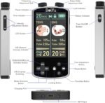 TENS EMS Unit Muscle Stimulator for Pain Relief Therapy - 4 in 1 TENS EMS Relax Custom Frequency+Pulse - Muscle Massager 36 Modes 20 Intensity, Memory & Favorites Function, 3.8" Color Display - Gray - Image 7
