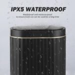 ELPHECO Black Bathroom Trash Can with Lid 2 Gallon Sensor Trash Bin, Automatic Narrow Garbage Can, Waterproof Smart Trash Can, Slim Motion Sensor Waste Bins for Bathroom, Living Room, Office | Automatic Garbage Can, IPX5 Waterproof Plastic Wastebasket, Slim Trash Bin for Bathroom, Living Room and Office - Image 5