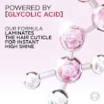 L'Oreal Paris Elvive Glycolic + Gloss High Shine Leave-In Hair Serum, Smooths Dull, Porous Hair Into High-Shine, Glossy Hair, 4.4 Fl Oz - Image 5