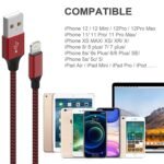 Apple MFi Certified 6Pack 3/3/6/6/6/10 FT iPhone Charger Lightning Cable | Nylon Braided Fast Charging Cable Compatible iPhone 14 Pro 13 mini 12 11 Pro MAX XR XS 8 7 Plus 6S SE, iPad - Image 7