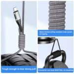 USB C Cable, Upgarded 2Pack 10ft Fast USB Type C Charging Cable for Android/Phone/Pad/Laptop, Type C Charger Braided USB Cable Compatible withi Phone 17/16/15/Pro/Plus/Max/Sam.Sung-Silver - Image 5