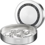 Slow Feeder Dog Bowl-2Cups for Medium Breeds, Double Wall Food-Grade Stainless Steel, Heavy Duty with Non-Slip Rubber Base, Puzzle Maze Bowl to Slow Down Eating - Image 2
